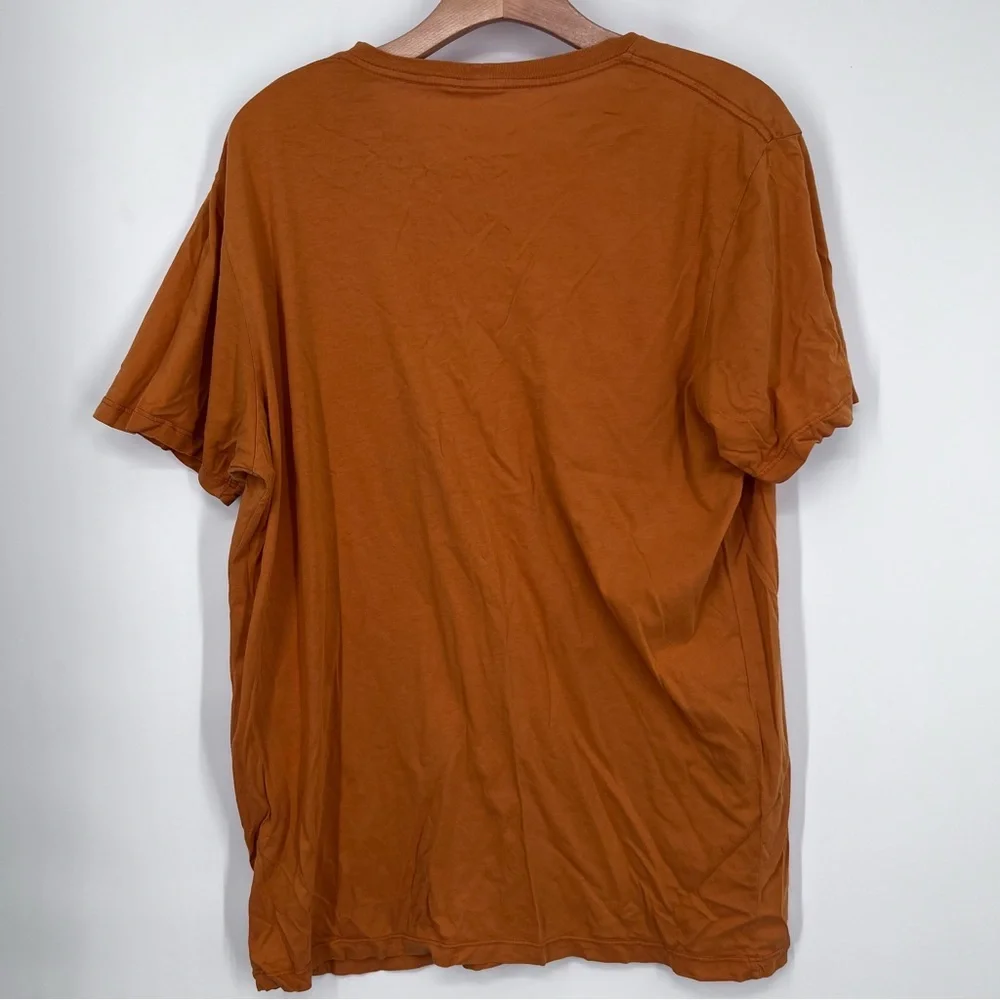 True Religion Orange T. Religion 85 Graphic Short Sleeve Tee Shirt